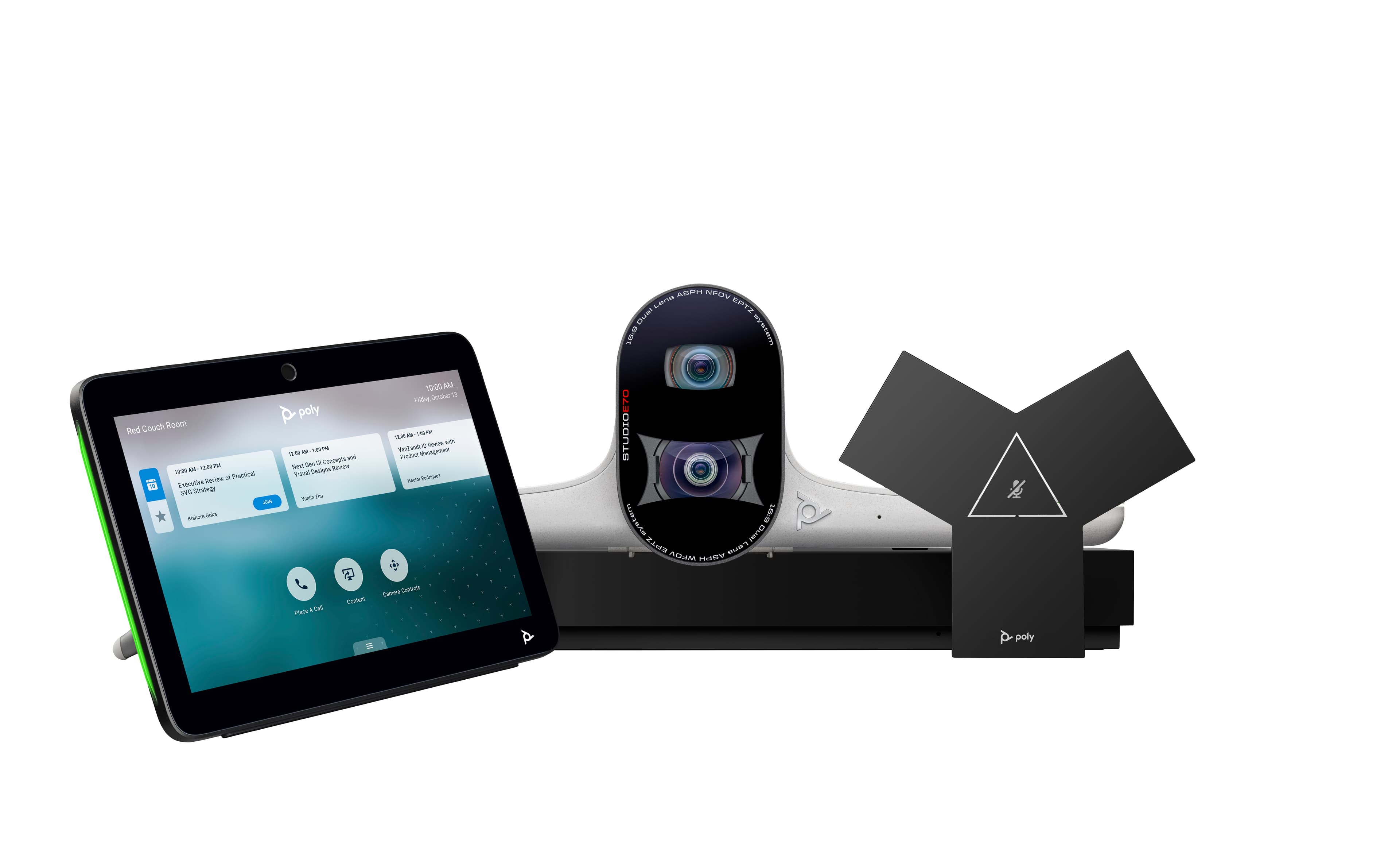 Poly G7500 Video Conferencing System with Studio E70 and TC10Controller Kit EMEA-INTL English Loc-Euro plug